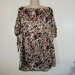 Kelly Renee Womans Medium Dress Metalic Animal